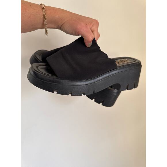 Liz Cole Y2K Chunky Platform Slide Sandals Lug Sole Size, 8 - Picture 7 of 7